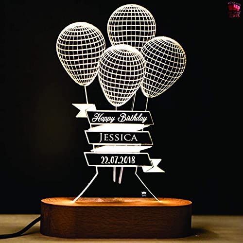 Image of Artistic Gifts Handcrafted 3D Illusion Personalized LED Lamp for Couples Marriage Anniversary| Customized Night Lamps Wedding Anniversary Couple Valentine Gifts for Wife, Husband, Parents, Friends.