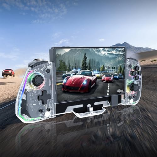 Tiardey Contrôleur de jeu Swit-ch Grip S-witch RGB pour télécommande OLED avec vibration réglable à double moteur TURBO – vue 6