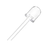 CHANZON 10 pcs 10mm Infrared Ray IR 850nm Emitter LED Diode Lights (Clear Transparent Round Lens DC 1.4V-1.6V 20mA) Lighting Bulb Lamps Electronics Components Indicator Light Emitting Diodes