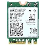 Podazz AX200 NGW WiFi Card, Dual Band 2.4GHz 574Mbps/5GHz 2.4Gbps WiFi 6 Network Card, Bluetooth5.0 Wireless Network Adapter for Windows 10 64Bit/Google Chrome OS/Linux, M.2/NGFF