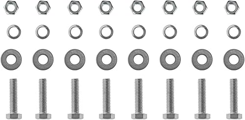 Miniatura 6 de Perchas cromadas para lodo de 30 pulgadas de alta resistencia con resorte para semirremolques, kit todo en uno, recto, espaciado de pernos 2.5