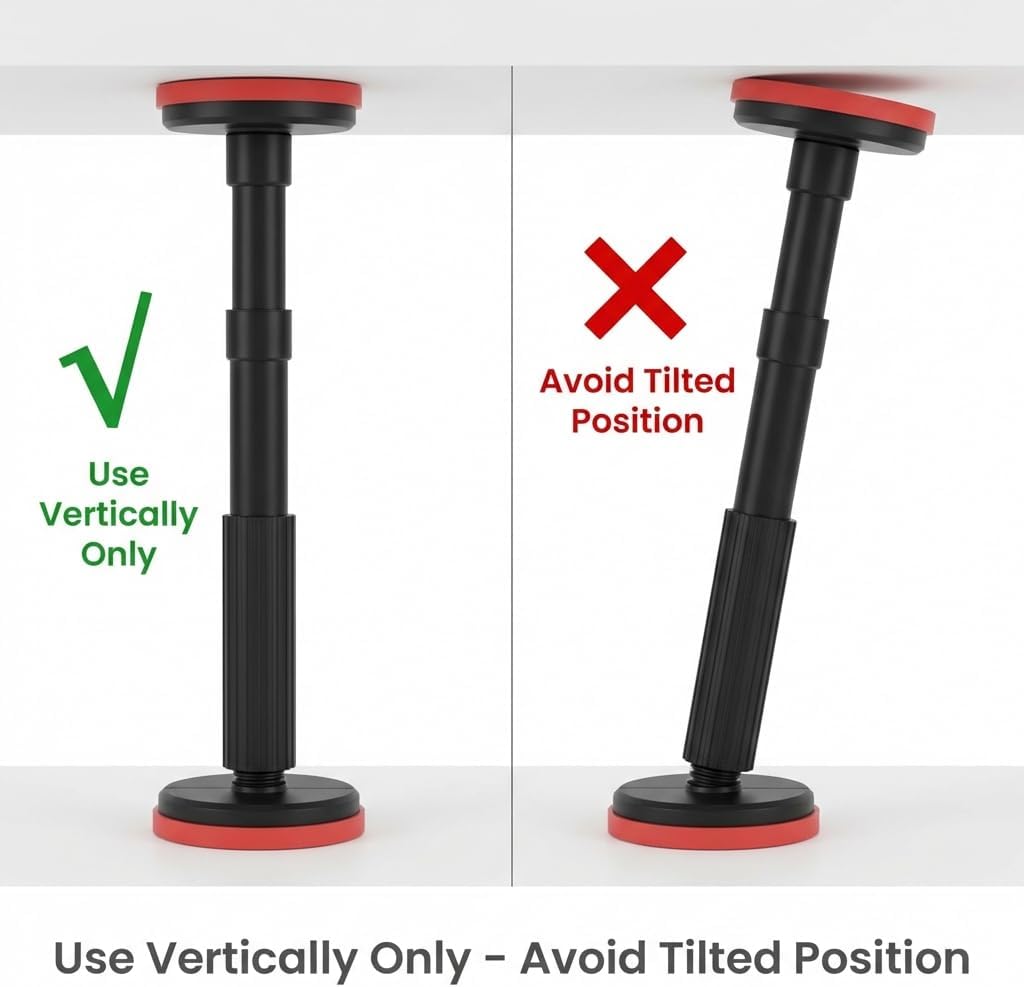 QWORK Adjustable Telescopic Support Pole 7–17.7 inch Range, 2 Pack Stable Load Stand for Cabinet, Sink & Furniture Installation