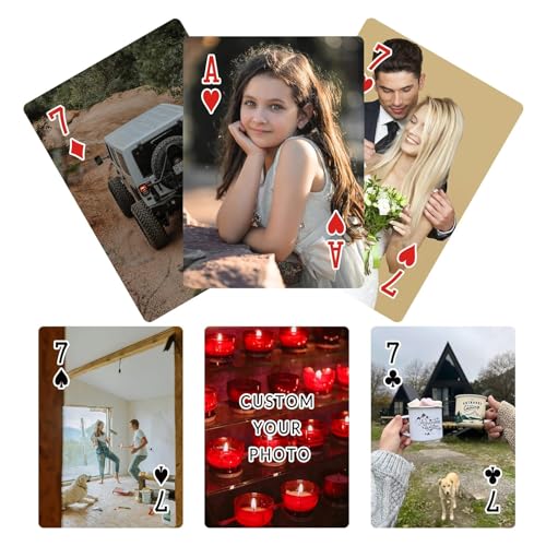 HOOKAH SUN Custom Playing Cards Personalized Print Photo Playing Cards, Personalized Playing Card Customized16Photo(Full Screen)