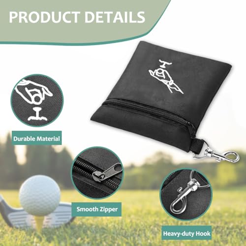 TOGETRUE Golf Tee Pouch with Zipper