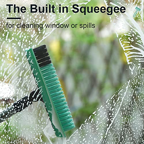 Homilifibra 2 In 1 Swivel Grout Brush With 57.8" Long Handle,120°Rotatable Floor Scrub Brush,Shower Grout Scrubber For Tile Floors Kitchen Bathroom,V-Shaped Corner Brush For Hard To Reach Areas #TOP6