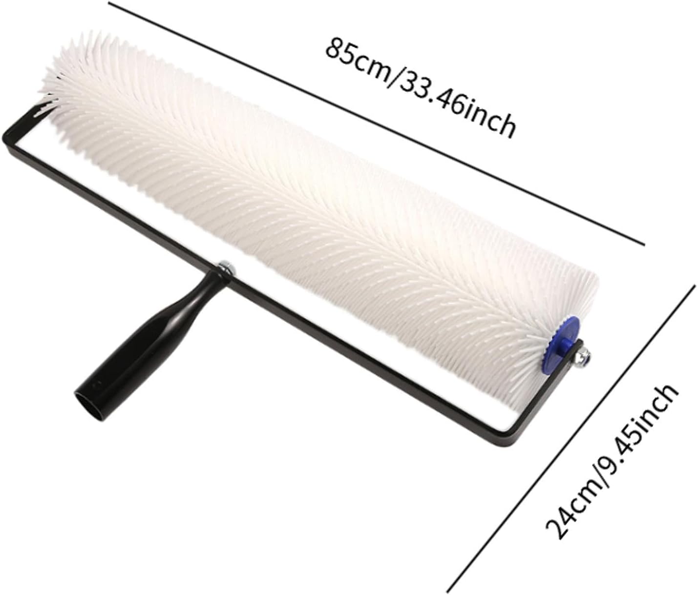 Screed Roller with Spikes for Self Leveling and Bubble Removal