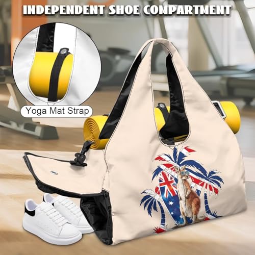 Multi-Functional Yoga Mat Bag With Shoe Compartment And 6 Pockets Crossbody/Handheld (Yoga Mat Not Included)4