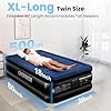 CHERIMOR Twin XL Air Mattress with Built in Pump, Upgraded 80" Length, 18" Raised Twin Blow Up Mattress, Multi-Layer Leakproof & Support 500 lbs, 2-Min Fast Inflation Air Bed for Home Camping Guests