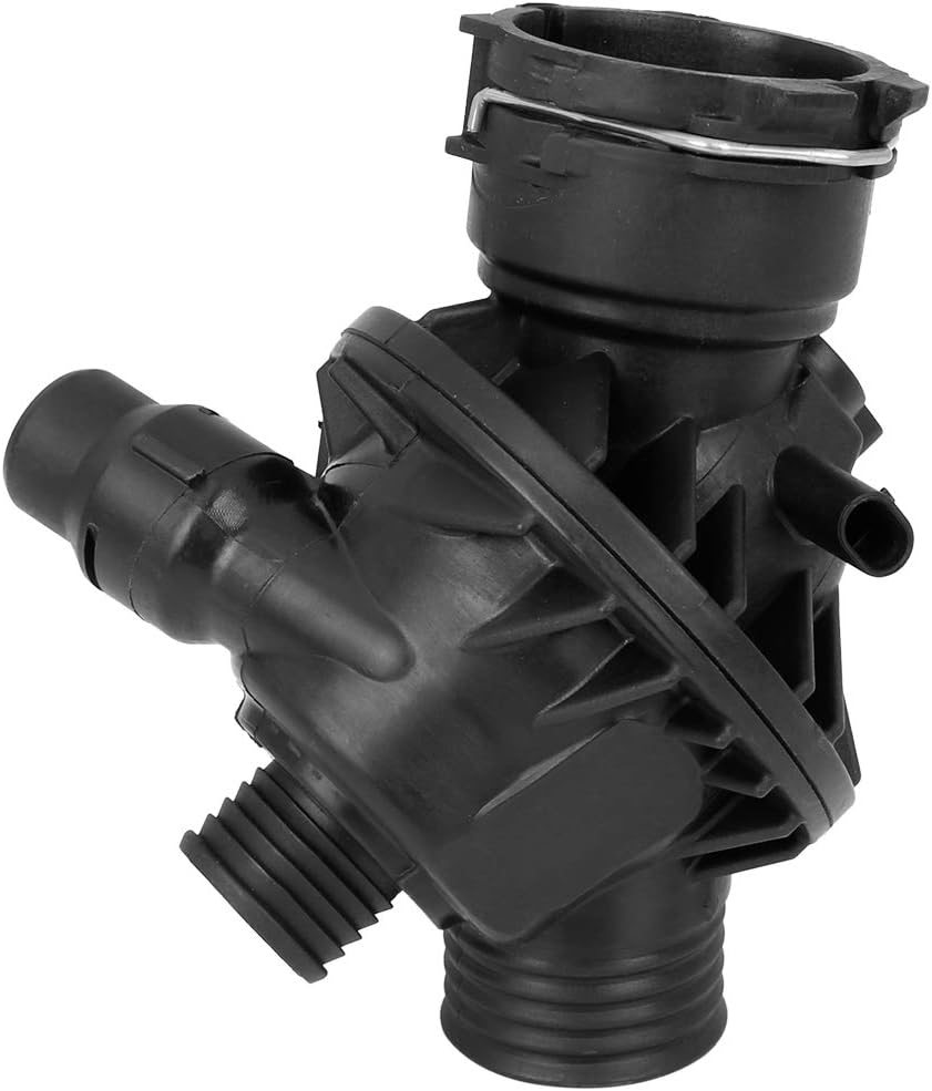 X AUTOHAUX 11532394968 Car Engine Coolant Thermostat for BMW X5 2014-2017