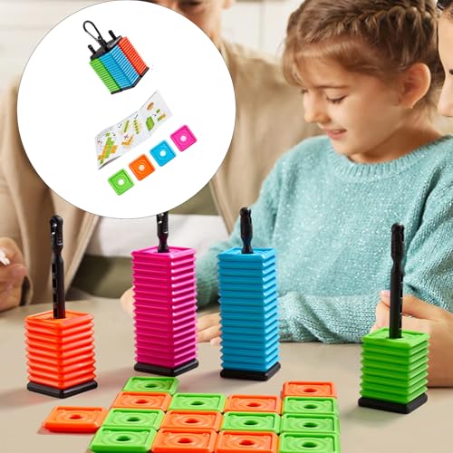 Ddujbtp Juego de mesa de ajedrez de estrategia de cinco en fila para viajes, juguete educativo para viajes por carretera, picnics, camping, actividades al aire libre, juego de mesa - imagen 2