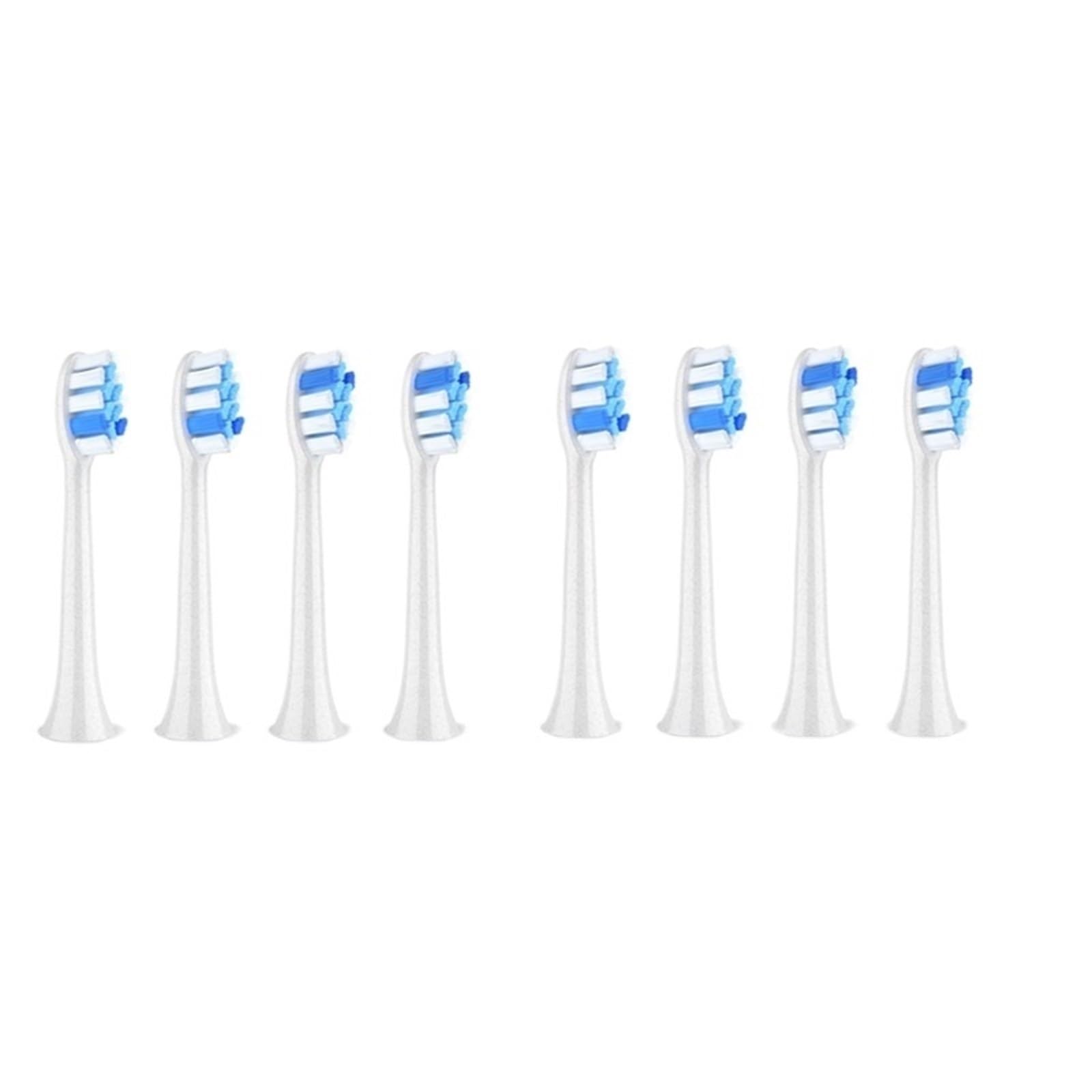 Cabezales suaves, compatible con Fairywill, P11 T9 P80 | Recambios para cepillo dental eléctrico, plástico, para adultos, 4/8/12/16 PCS(PW12x2)