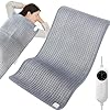 Almohadillas térmicas extragrandes de 20 x 40 pulgadas para aliviar el dolor de espalda y calambres menstruales, 10 niveles de calefacción y terapia de calor húmedo, lavable a máquina