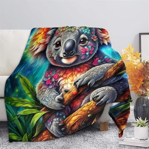 Couverture de lit koala en microfibre douce premium 200x230cm - 7