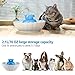 iPettie Tritone Ceramic Pet Drinking Fountain丨Ultra Quiet, Way Better Than Plastic丨Water Fountains for Cats and Dogs Pet Water Dispenser with Replacement Filters and Foam (Blue)