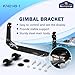 Bzumperyz 740149-1 Gimbal Bracket Mounting Bracket with Knobs Mounting Screws Fit for Helix 8 Helix 9 Helix 10 Fishfinders All Models