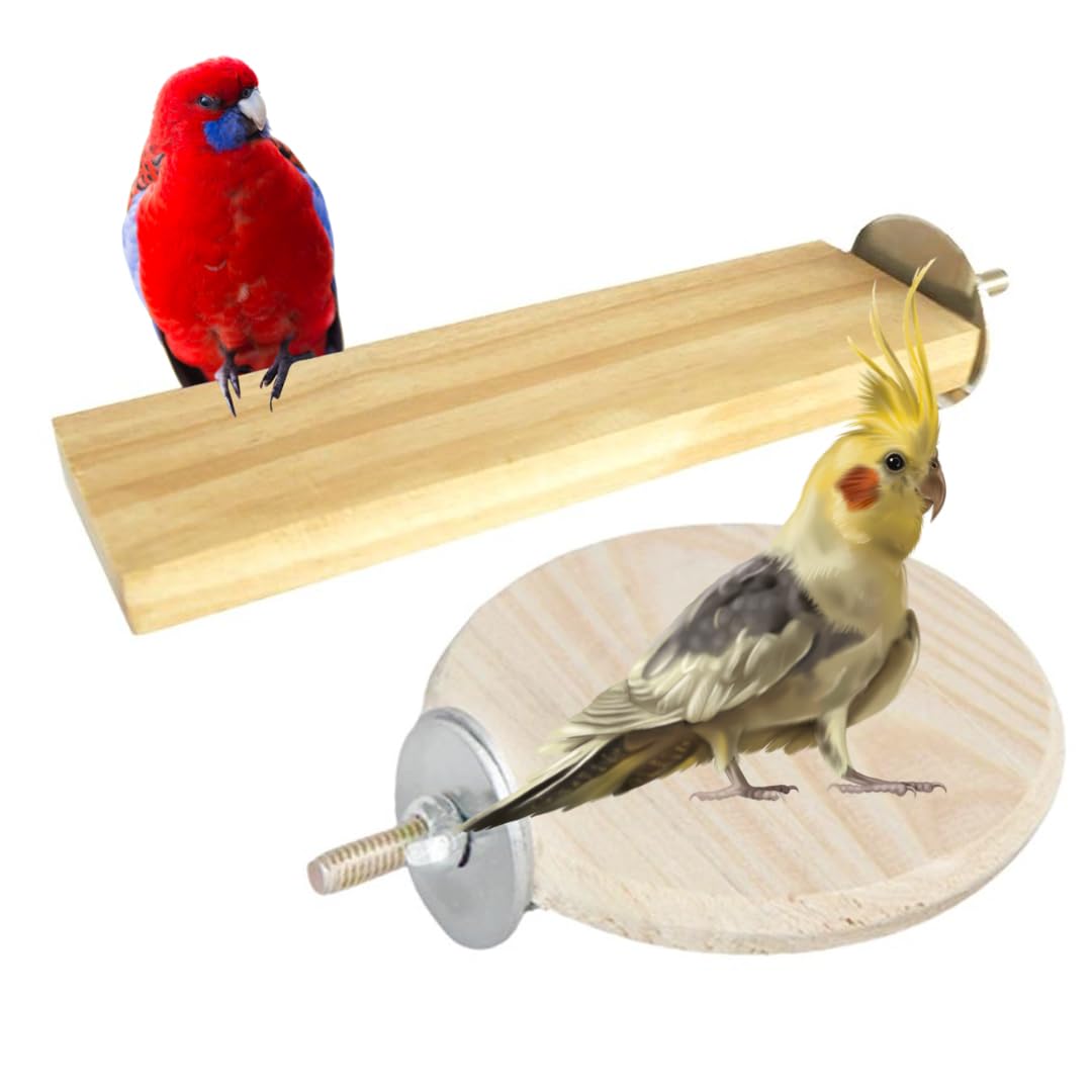 Sage Square Bird Wooden Circle & Stand Platform Combo of Two (2 * 5.5 & 4 inches) Rectangle & Cirle Shaped Perch Stand, Cage Accessories Playful Toy, Suitable for Birds, Parrots, Budgies (B0CQSXFK61) Amazon Price History, Amazon Price Tracker