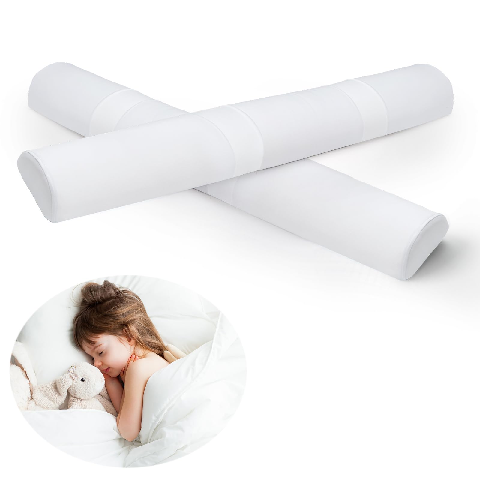 Amazon.com: Tebery Set of 2 Bed Rail Pads, Kids Bed Bumper with ...