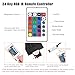 GXILEE USB Led Light Controller, 5V Led Light Remote Replacement with 24 Key Infrared Remote for 5v 4 pin 5050 2835 RGB LED Strips, 2 Pack(Not APP Control)