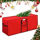 ZQEJEFD Auflagentasche, Gartenpolster Aufbewahrungstasche, 600D Oxford Weihnachtsbaum Tasche mit Tragegriff Doppelreißverschluss, Aufbewahrungstasche für Gartenauflagen, Weihnachtsbaume, 165x 38x 76cm
