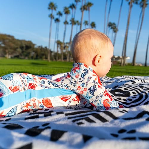 Image of SwimZip UPF50+ Boys Swim Shirt, Long Sleeve One Piece Kids Sunsuit