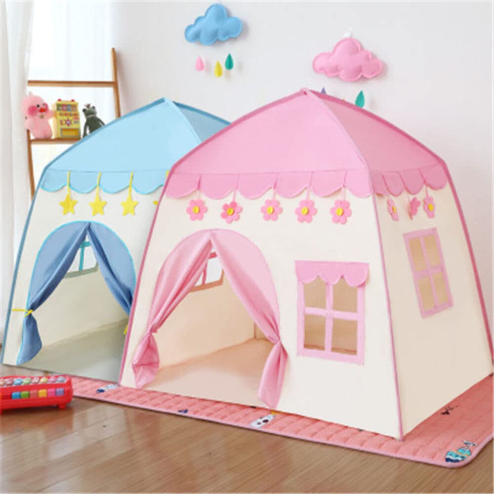 CORDOVAChildren's Play Tent Better Living Child Folding Play Tent House For Kids Indoor Outdoor Games Princess Castle Children's Tent Gifts Teepee Playhouse Cubby Toys Tents Enfant Pink