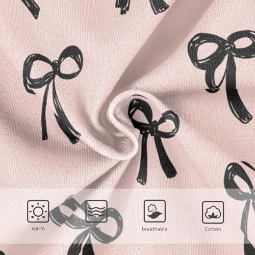 Wusikd Black Bow Girls' Underwear Cotton Girls Briefs Soft Toddler Underwear 2T3