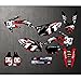Pegatina Gráfico del Equipo Conjunto Completo de Equipo de gráficos Pegatinas Adhesivos para Honda CRF450X CRF 450X 2008 2009 2010 2011 2012 2013 2014 2015 2016 2017 2018 (Color : 2)