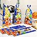 Gueevin 150 Set Christmas Nativity Gift Treat Bags Nativity Scene Goodie Candy Bag Bulk Xmax Religious Candy Bag with Twist Ties Cards Party Favors for Winter Xmax Party Supplies