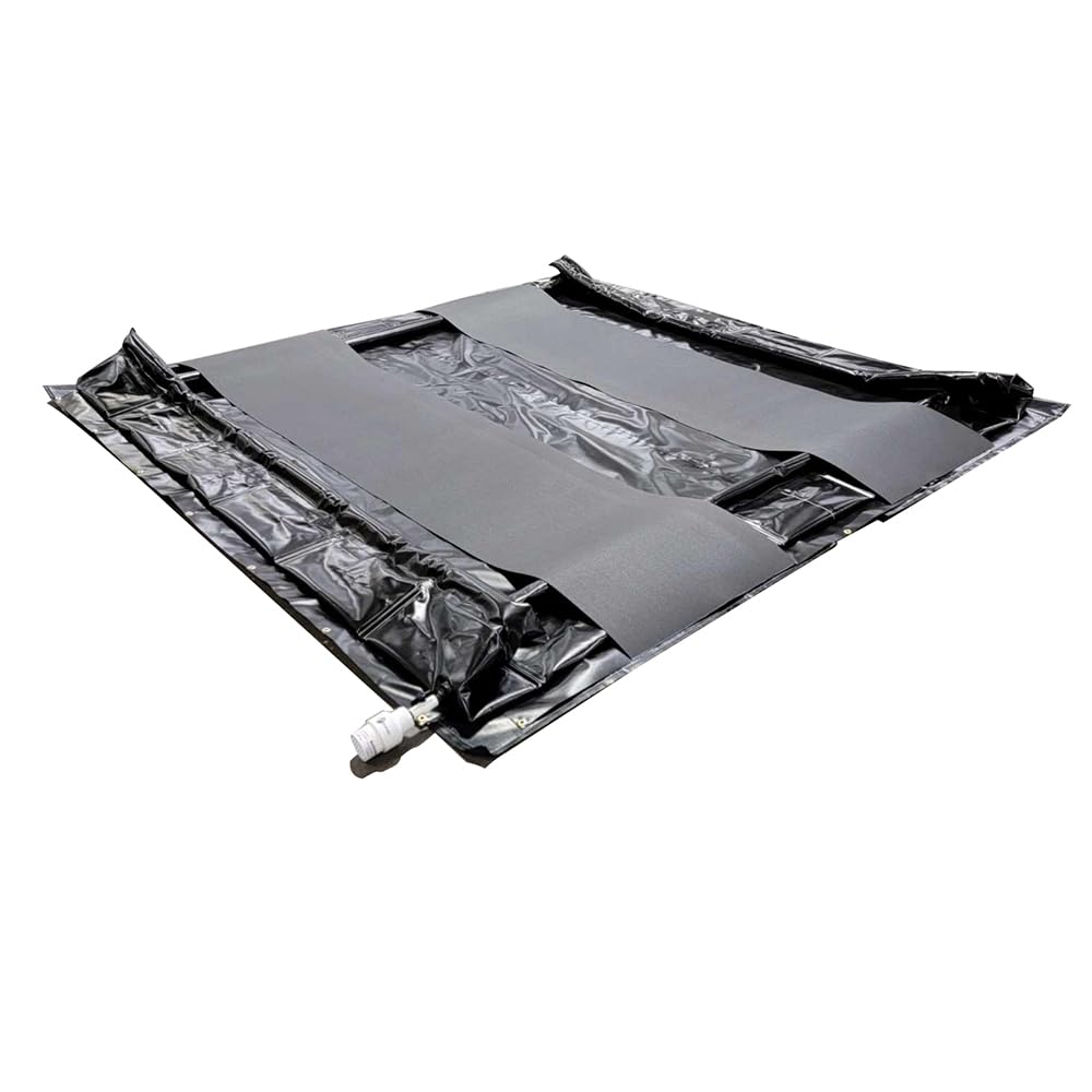 ENPAC Poly TracMat, 3 ft. x 8 ft., Black, Polyethylene, Pair of 5