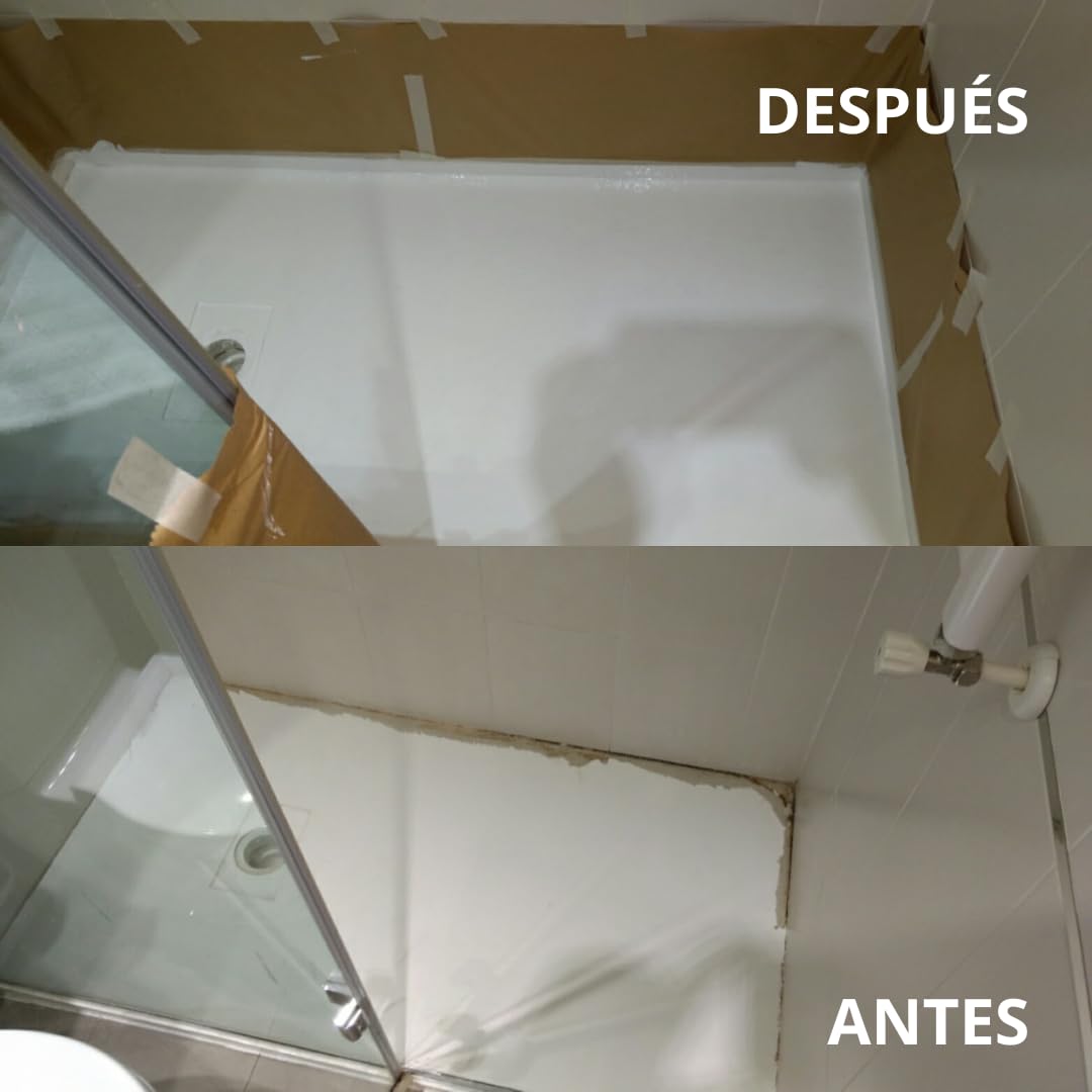 Kit de Esmaltado para Platos De Ducha de Carga Mineral o resinas Redesban Acabado Mate