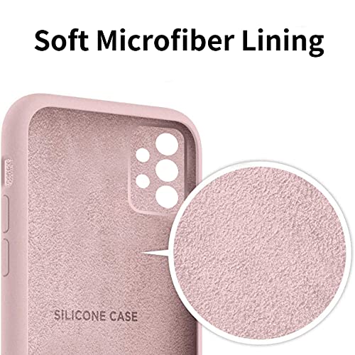 YiKaDa-Schutzhuelle-fuer-Samsung-Galaxy-A32-4G-nicht-fuer-5G-mit-2-Displayschutzfolien-aus-Hartglas-und-Silikonhuelle-Rosa