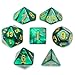 Produktbild 7 Die Polyhedral Dice Set - Basilisk Blood (Teal Pearl) with Velvet Pouch by Wiz Dice by Wiz Dice