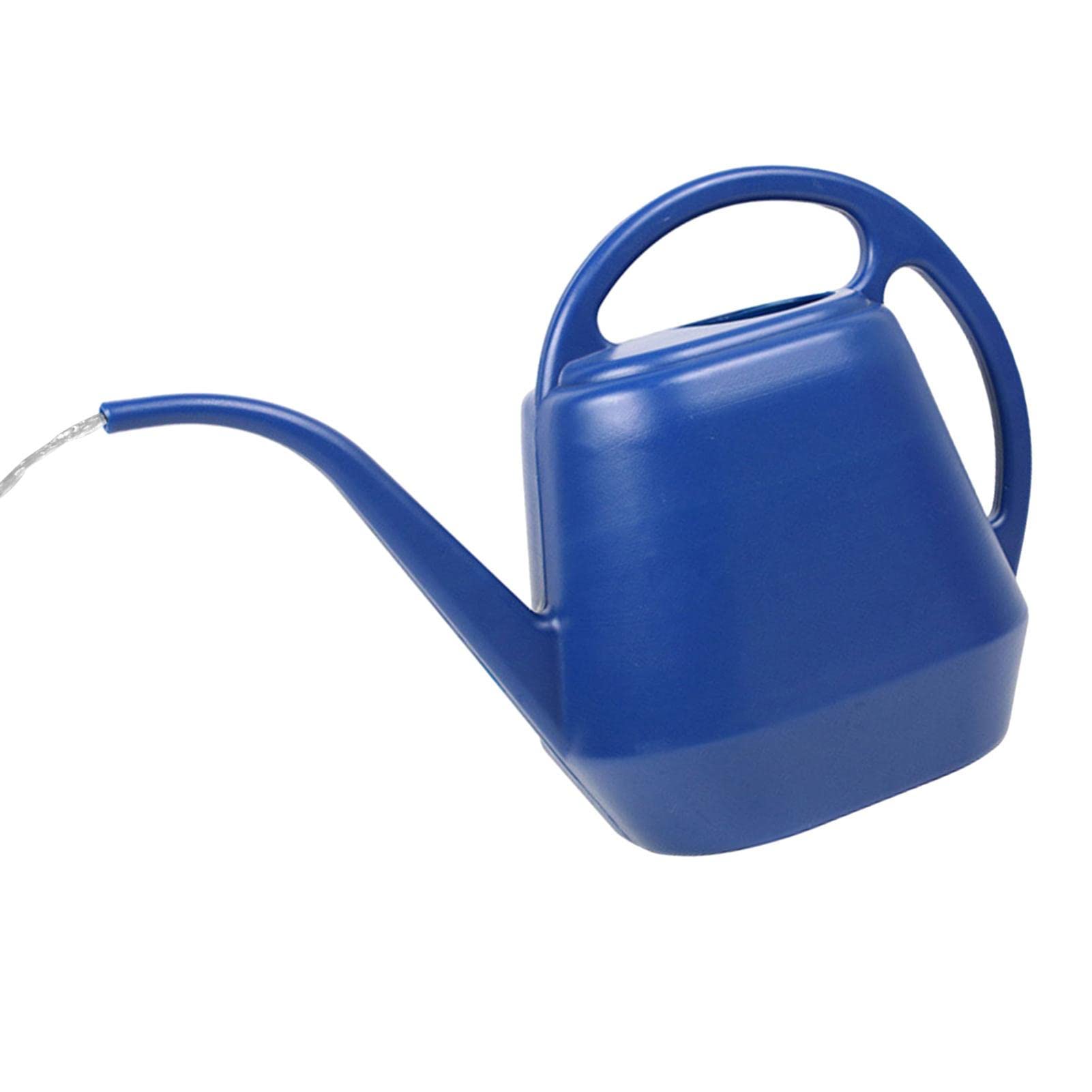 Nupaque Blue Flower Watering Pot - Small Water Cans For Indoor Plants And Flowers,Ergonomic Plant Watering Pot With Long Spout, 4L Large Capacity Watering Containers For Indoor & Outdoor Flowers Plants
