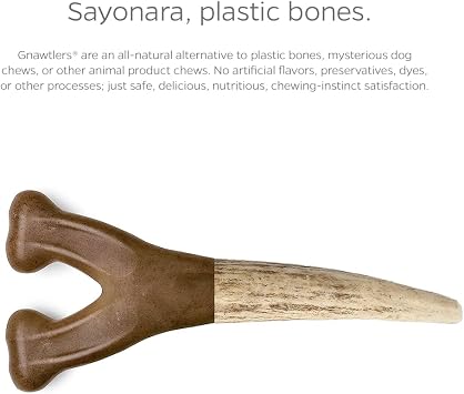 Pet Parents Gnawtlers - Premium Naturally Shed Elk Antlers for Dogs, All Natural Dog Chew, Specially Selected from The Heartland Regions (Large)