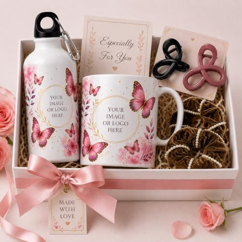 Image of Personalized Butterfly Gift Hamper for Women & Girls