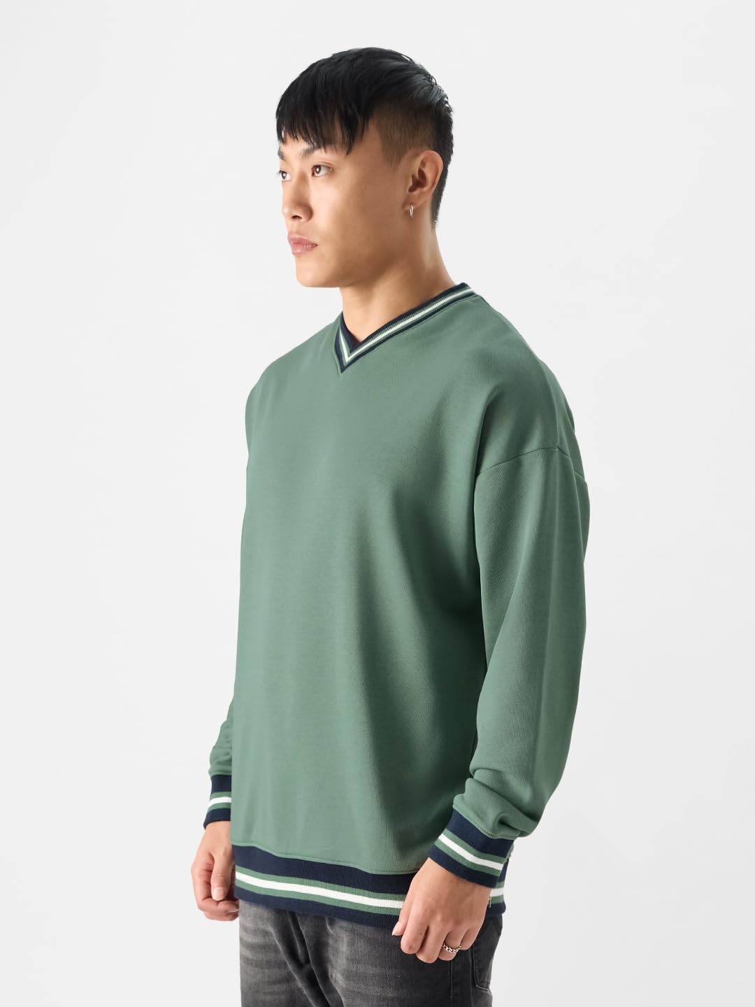 The Souled Store TSS Varsity: BayMen Bluzy oversize zielone