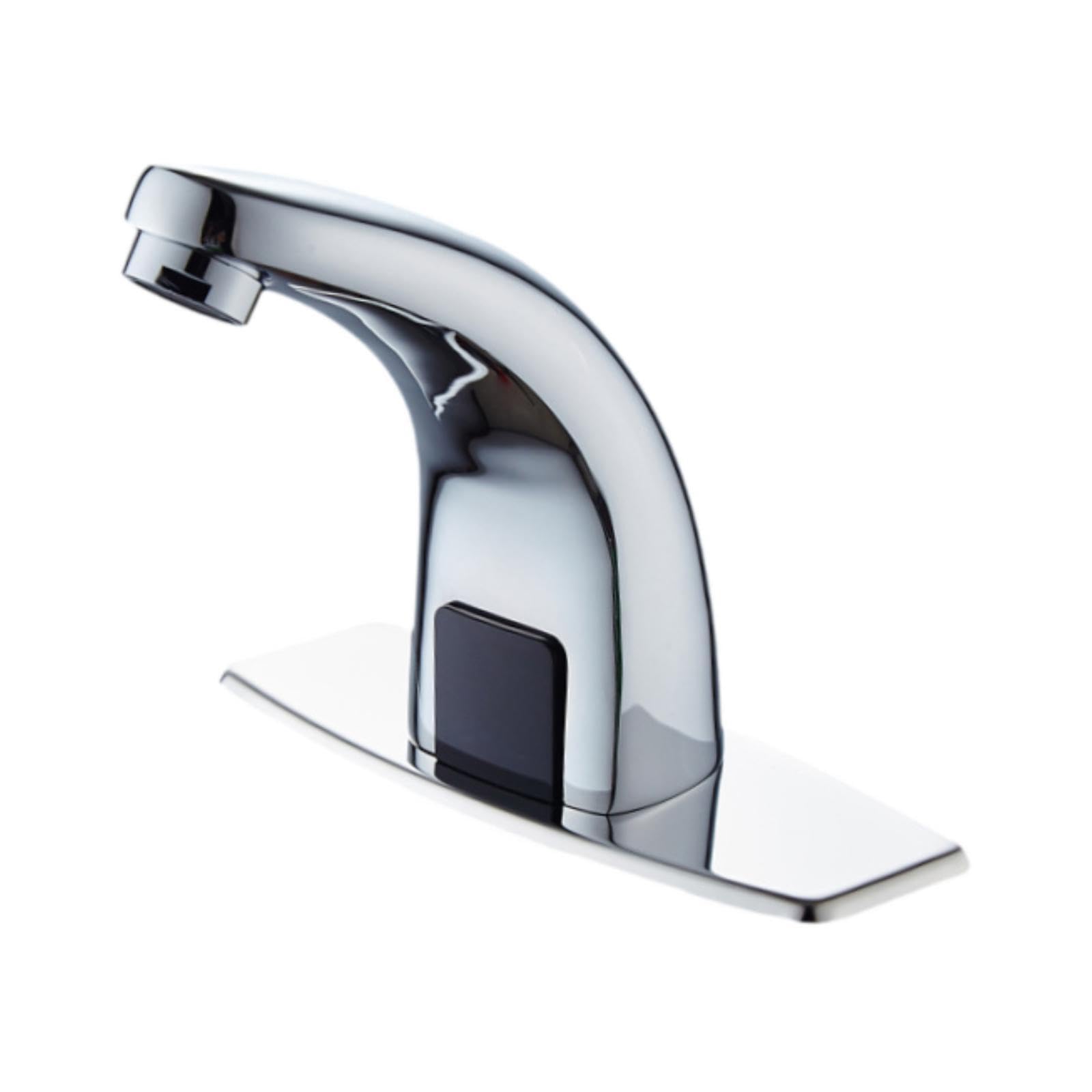 Pixzcsa Bathroom Faucet Handsfree Automatic Sensor Touchless Technology Premium Alloy Ensured Durability For Lasting Household Restaurant Hotel Washroom Basin