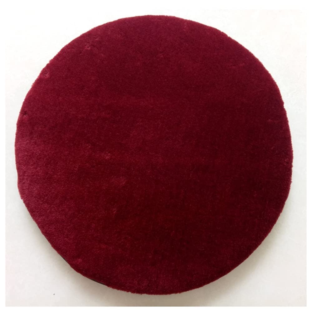 Coussin de tabouret de bar rond pour cuisine et restaurant galette de chaise rouge vin 40cm lot de 2