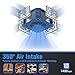 Denwenny 360° Air Filtration System Woodworking - 1050/1350 CFM, with Remote Control and Strong Vortex Fan, Shop Air Filtration for Garage, Work Shop, Dust Collection System, Blue, Kingmaster F12