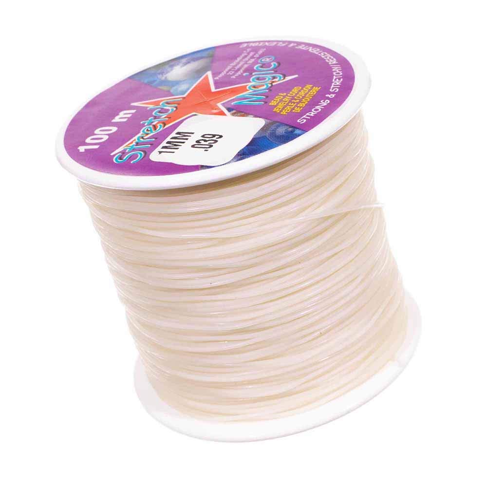 Pepperell Stretch Magic Bead Jewelry Elastic Cord String Line | Clear Pearl Black | 5M 25M 100M | 0.5mm 0.6mm 0.7mm 0.8mm 1mm Diameters