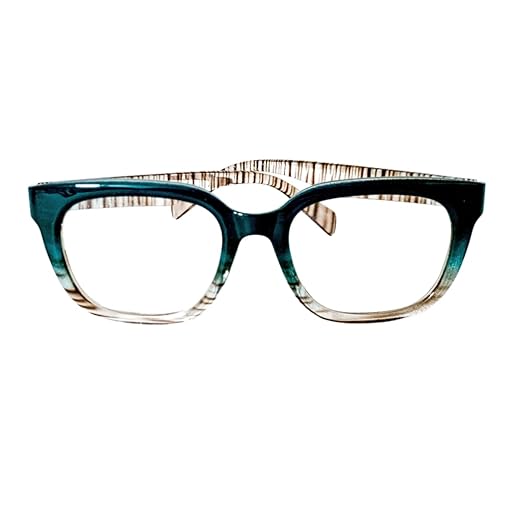 Armação Óculos Grau p/Perto Retangular Gatinho Azul Leopardo Para Leitura