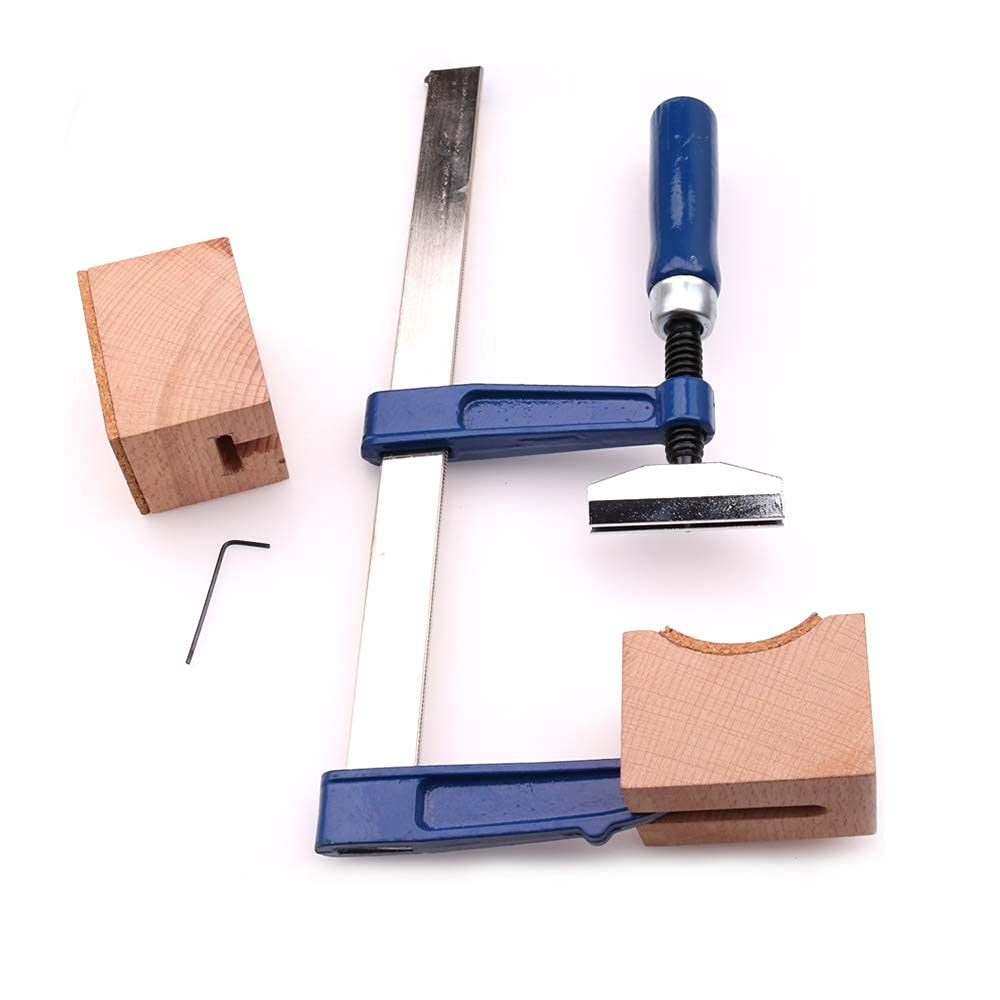 Outil de Presse de Guitare Presser les Frettes avec Blocs en Bois et Mini Clé Hexagonale Facile à Utiliser Outils de Biseau pour Réparer