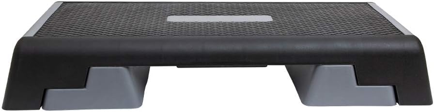 Body Sport® Aerobic Step – Step Aerobics Platform – Workout Equipment – Exercise Step Platform – Gray/Black