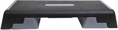 Body Sport Escalón aeróbico  Plataforma aeróbica escalonada  Equipo de entrenamiento  Plataforma de paso de ejercicio  GrisNegro