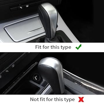 BETTERHUMZ Car Gear Shift Knob Cover for BMW E81 E82 E87 E90 E92 E93