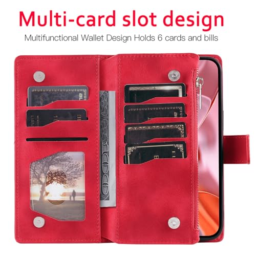 Coque Pixel 9A Asuwish souple rouge ajustement précis et finition mate