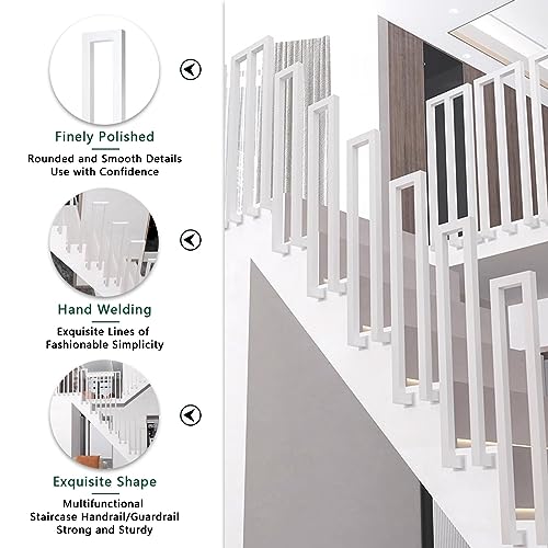 Garde-corps en fer forgé escalier extérieur pour marche bois - 4