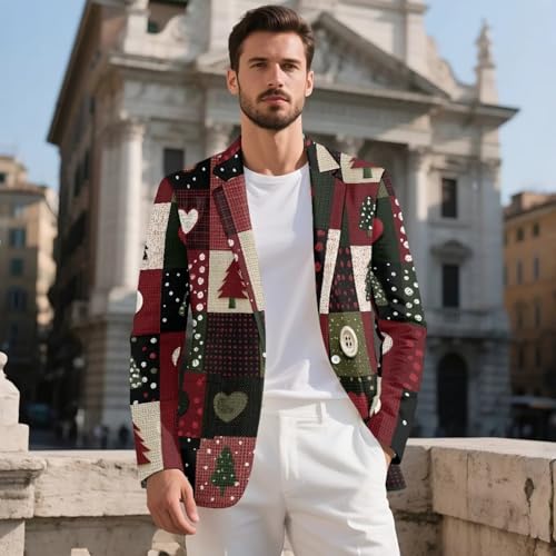 XYZCANDO Mens Suit Jacket Long-Sleeve Notched Lapel Sport Coats for Men Classic One Button Blazer Menfor Prom,Party,Dinner2