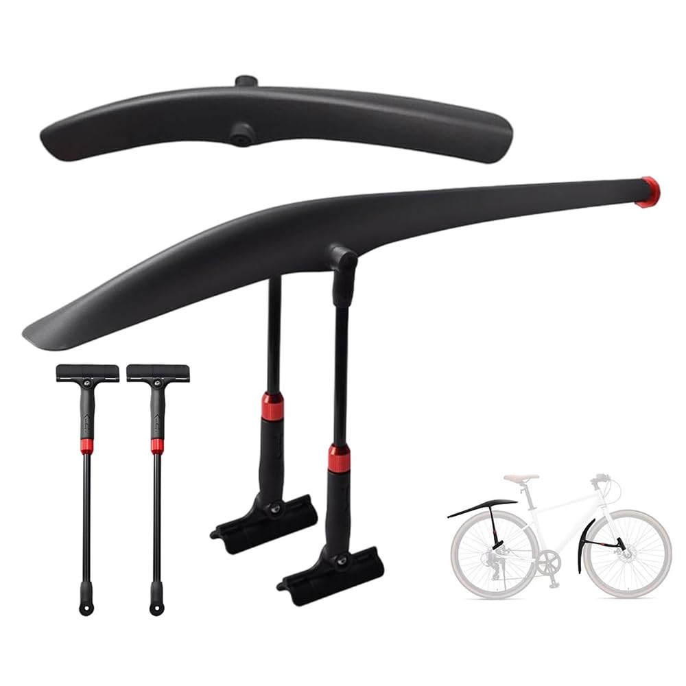 Bike Fenders Set for Felt TK FRD Track Frame TK FRD Ultimate TK1 TK2 TK3 V100, Bicycle Mudflap Front and Rear Mudguard Cycling Accessories for Mountain Road Bike 26-27.5 inch,A-Road Bike