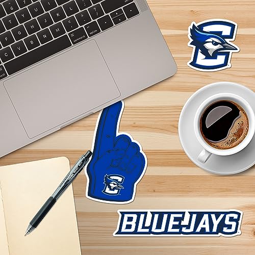 Image of Creighton University 8ct Vinyl Large Deluxe Stickers Variety Pack - Laptop, Water Bottle, Scrapbooking, Tablet, Skateboard, Indoor /Outdoor - Set of 8